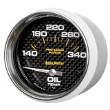 Autometer Marine Carbon Fiber Electric Oil Temperature Gauge 2-5/8in 140-300 Deg F thumbnail 3