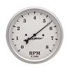 Autometer 5 inch 8000rpm In-Dash Old Tyme Tachometer - White thumbnail 6