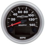 Autometer Sport-Comp II 3-3/8in 140MPH SPN 84 Speedometer thumbnail 1