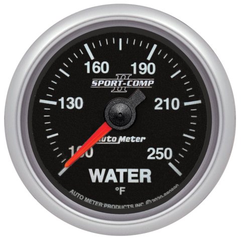 Autometer Sport-Comp II 2-1/16in 100-250F SPN 110 Water Temp Gauge thumbnail 1