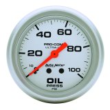Autometer Ultra-Lite 66.7mm Mechanical 0-100 PSI Oil Pressure Gauge thumbnail 2