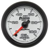 Autometer Phantom II 52mm Full Sweep Electronic 0-100 PSI Oil Pressure Gauge thumbnail 6