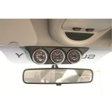 Autometer 99-07 Ford Super Duty / 03-07 Dodge Ram Black Triple Overhead Console Pod thumbnail 4