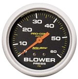 Autometer Blower Pressure w/ Memory 60PSI Liquid Filled Mechanical Boost Gauge thumbnail 2