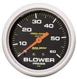 Autometer Blower Pressure w/ Memory 60PSI Liquid Filled Mechanical Boost Gauge thumbnail 3