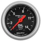 Autometer Sport Comp 52.4 mm Mechanical 0-14 Kg/ Cm2 Oil Pressure Metric Gauge thumbnail 1