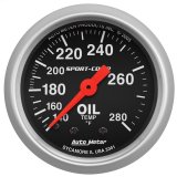 Autometer Sport-Comp 52.4mm 140-280 Deg F Mech Oil Temp Gauge thumbnail 1
