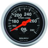 Autometer Sport-Comp 52.4mm 140-280 Deg F Mech Oil Temp Gauge thumbnail 3