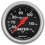 Autometer Sport 2in Water Temp Metric , 50-115 deg. C / Mech thumbnail 1