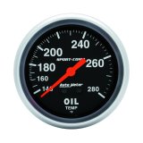 Autometer Sport-Comp 66.7mm 140-280 Degree F PSI Mechanical Oil Temperature Gauge thumbnail 2
