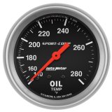 Autometer Sport-Comp 66.7mm 140-280 Degree F PSI Mechanical Oil Temperature Gauge thumbnail 8