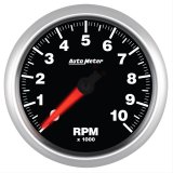 Autometer Street Progressive Shift Light 85.7mm Tachometer 0-10,000 RPM thumbnail 1