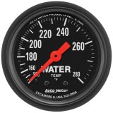 Autometer Z Series 2 1/6inch 140-280 Degree F Mechanical Water Temperature Gauge thumbnail 1