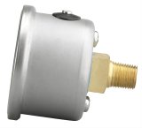 Autometer AutoGage 1.5in Liquid Filled Mechanical 0-15 PSI Fuel Pressure Gauge - White thumbnail 4