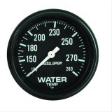 Autometer AutoGage 2 5/8in Mechanical 100-280 Deg Water Temp Gauge - Black thumbnail 1