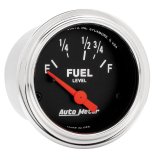 Autometer Traditional Chrome 52mm Short Sweep Electrical Fuel Level Gauge thumbnail 2
