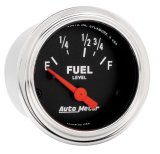 Autometer Traditional Chrome 52mm Short Sweep Electrical Fuel Level Gauge thumbnail 8