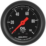 Autometer Z Series 52mm 0-100 PSI Mechanical Oil Pressure Gauge thumbnail 1