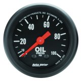 Autometer Z Series 52mm 0-100 PSI Mechanical Oil Pressure Gauge thumbnail 3