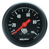 Autometer Z Series 52mm 0-100 PSI Mechanical Oil Pressure Gauge thumbnail 4
