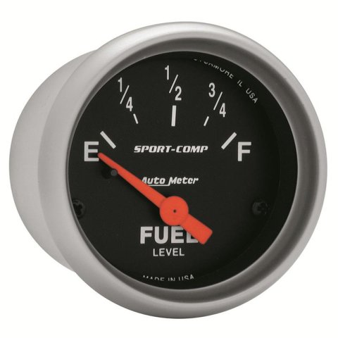 Autometer Sport Comp 52mm Short Sweep Electronic Fuel Level Gauge thumbnail 2
