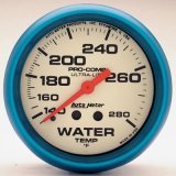 Autometer Ultra-Nite 66.7mm 140-280 Deg F Mechanical Water Temp Gauge thumbnail 4