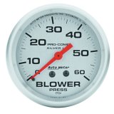 Autometer Ultra-Lite 66.7mm 0-60 PSI Liquid Filled Mechanical Blower Pressure Gauge thumbnail 2