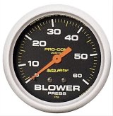 Autometer Pro-Comp 2 5/8in 0-60 PSI Liquid Filled Mech Blower Pressure Gauge thumbnail 1