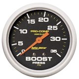Autometer Pro-Comp 2 5/8in 0-35 PSI Liquid Filled Mech Boost Pressure Gauge thumbnail 2