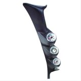 Autometer 92-97 Ford F Series (exc 97 F-150) Triple Pillar - Black thumbnail 1