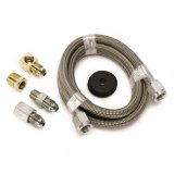 Autometer #4 Braided SS Line (-4AN) 4ft 3/16in ID Fittings thumbnail 3