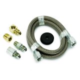 Autometer #4 Braided SS Line (-4AN) 4ft 3/16in ID Fittings thumbnail 4