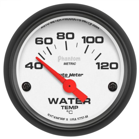 Autometer Phantom 52mm 40-120 Deg C Electronic Water Temp Gauge thumbnail 5