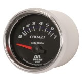 Autometer Cobalt 52mm 0-7 BAR Short Sweep Electric Oil Pressure Gauge thumbnail 3
