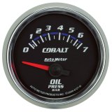 Autometer Cobalt 52mm 0-7 BAR Short Sweep Electric Oil Pressure Gauge thumbnail 4