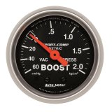 Autometer Sport-Comp 52mm 60 cm/Hg-2.0 Kg/Cm2 Mechanical Boost Gauge thumbnail 2