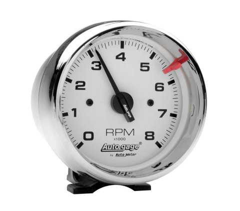 Autometer Autogage 3-3/4in White 8000 RPM Pedestal Mount Tachometer thumbnail 5