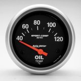 Autometer Sport-Comp 66.7mm 40-120 Deg C Short Sweep Electronic Oil Temperature Gauge thumbnail 2