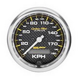 Autometer Carbon Fiber 85.7mm 190 KPH Range Speedometer Elect. Programmable Gauge thumbnail 2