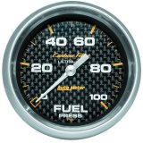 Autometer Carbon Fiber 2 5/8in 0-100 PSI Digital Stepper Motor Fuel Press Gauge thumbnail 2