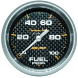 Autometer Carbon Fiber 2 5/8in 0-100 PSI Digital Stepper Motor Fuel Press Gauge thumbnail 3