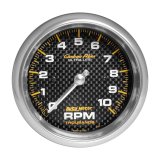 Autometer Carbon Fiber 3 3/8 10000 RPM In-Dash Tachometer thumbnail 1