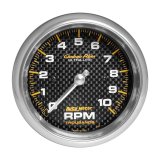 Autometer Carbon Fiber 3 3/8 10000 RPM In-Dash Tachometer thumbnail 2