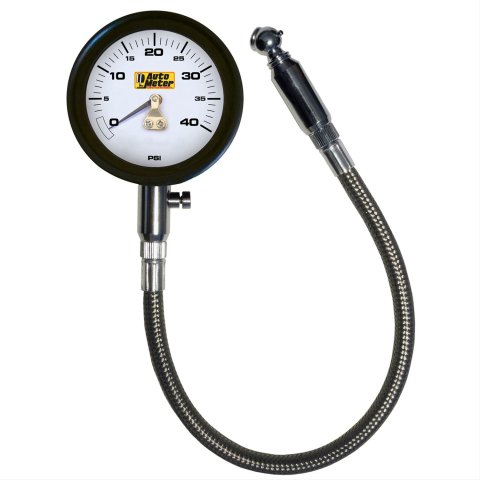 Autometer NASCAR Performance 40PSI Lo-Pressure Tire Pressure Gauge thumbnail 1