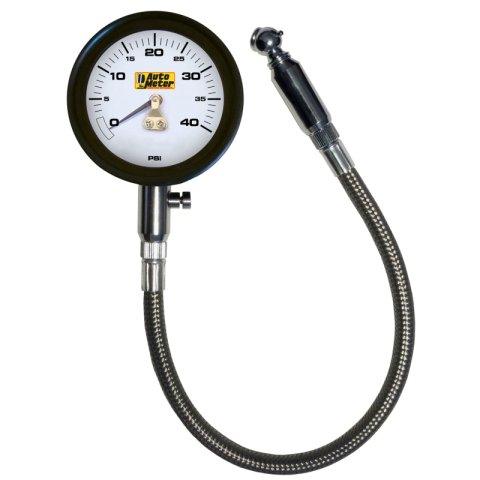 Autometer NASCAR Performance 40PSI Lo-Pressure Tire Pressure Gauge thumbnail 3