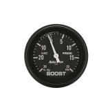 Autometer Black 2-5/8in 30 In Hg-Vac / 20 PSI Mechanical Vacuum/Boost Gauge thumbnail 2