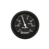 Autometer Black 2-5/8in 30 In Hg-Vac / 20 PSI Mechanical Vacuum/Boost Gauge thumbnail 3