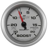 Autometer UL II 2-5/8in 30in HG/20 PSI Mechanical Boost/Vacuum Gauge thumbnail 4