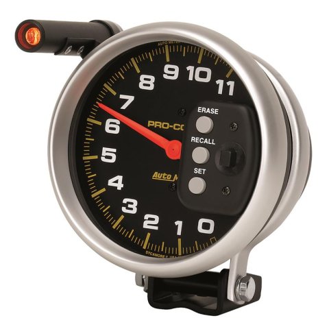 Autometer 5 inch 11000 RPM Single Range w/ Pro-Comp 2 & Memory Tachometer thumbnail 7