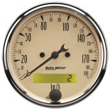Autometer 3-1/8in 0-190km/h Antique Beige Elec. Programmable Speedometer thumbnail 3